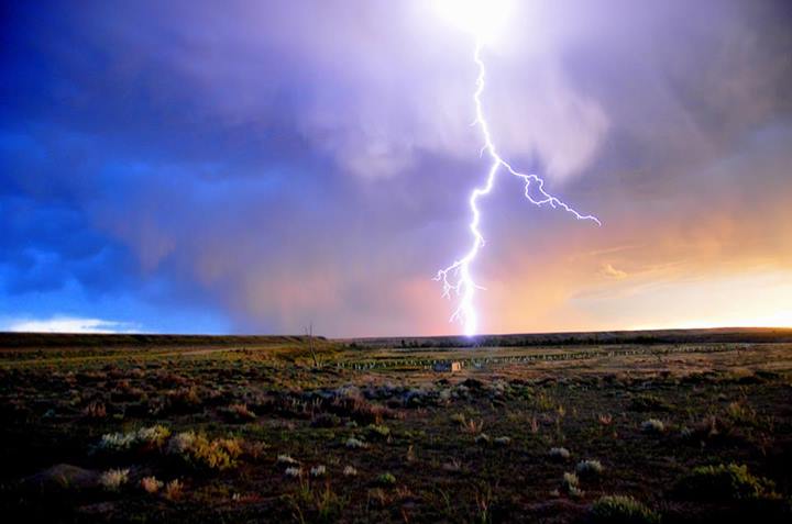 Photo: Lightning on Seedskadee and Cokeville Meadows National Wildlife Refuges