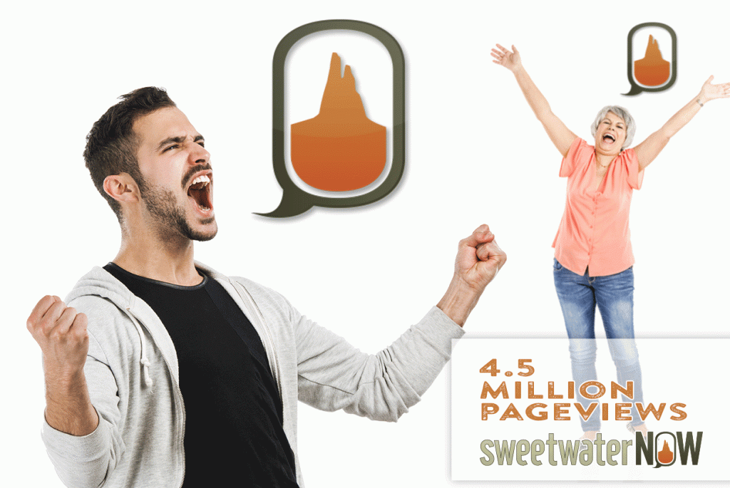 SweetwaterNOW reaches 4.5 million pageviews for the year!