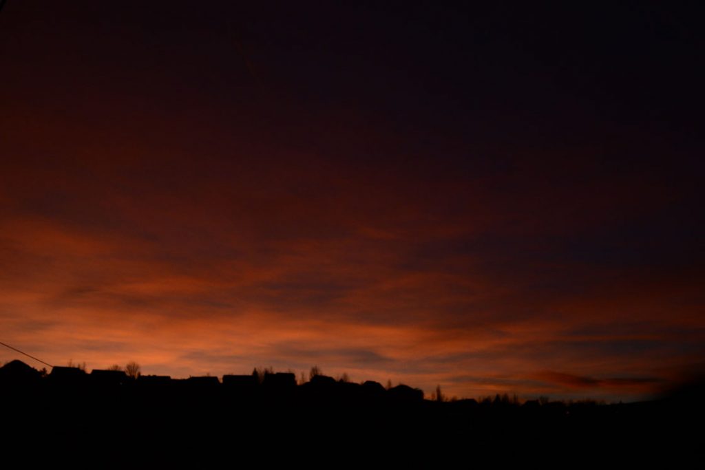 January 6th Rock Springs Sunset