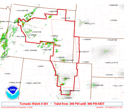 Tornado Watch Impacting Much of Wyoming