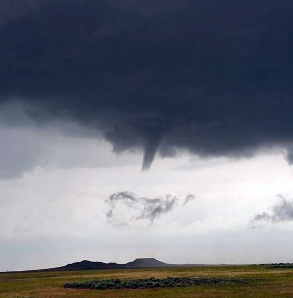 EXCLUSIVE: Funnel Cloud Photographed In Red Desert; Flash Flood Warning Expanded