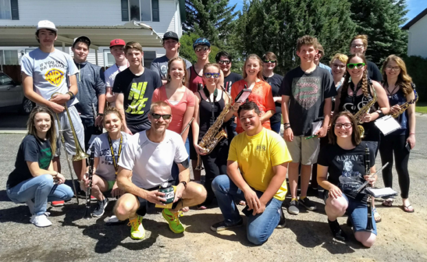 GRHS Students Play a Farewell Song to Band Teacher Jerrid Washburn