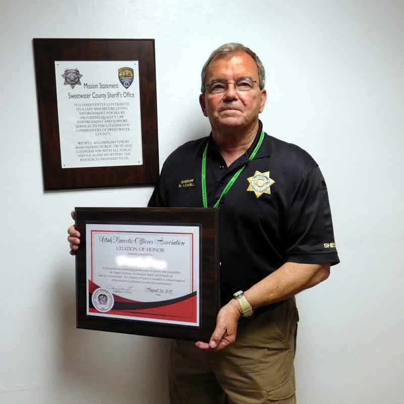 Sheriff’s Office Investigator Honored For Work On Meth Trafficking Case