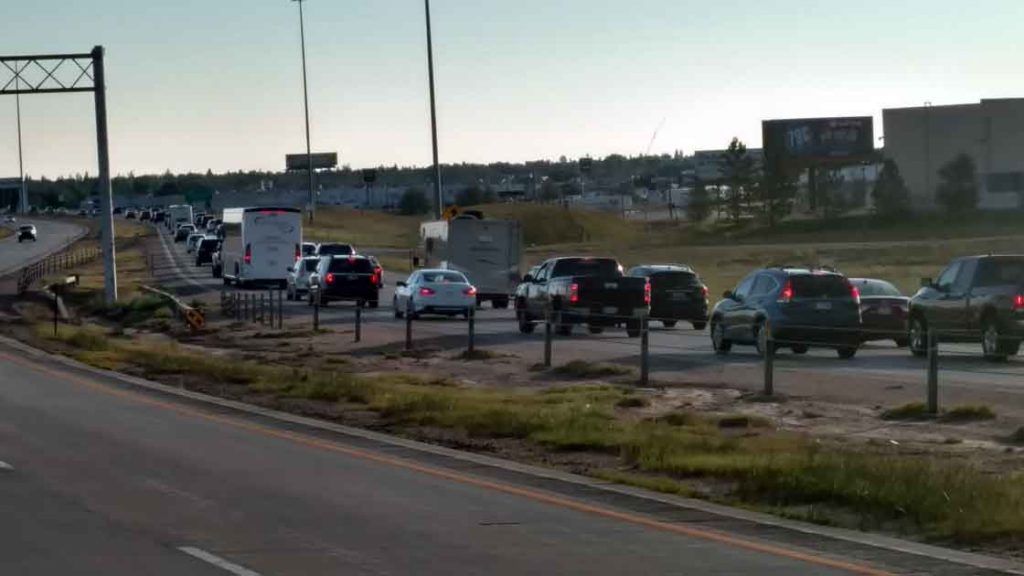 Eclipse Traffic Stacks Up On I-25