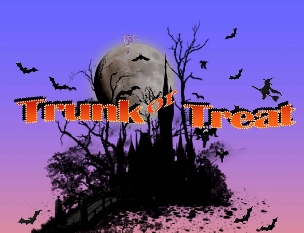 Trunk or Treat Event Saturday!