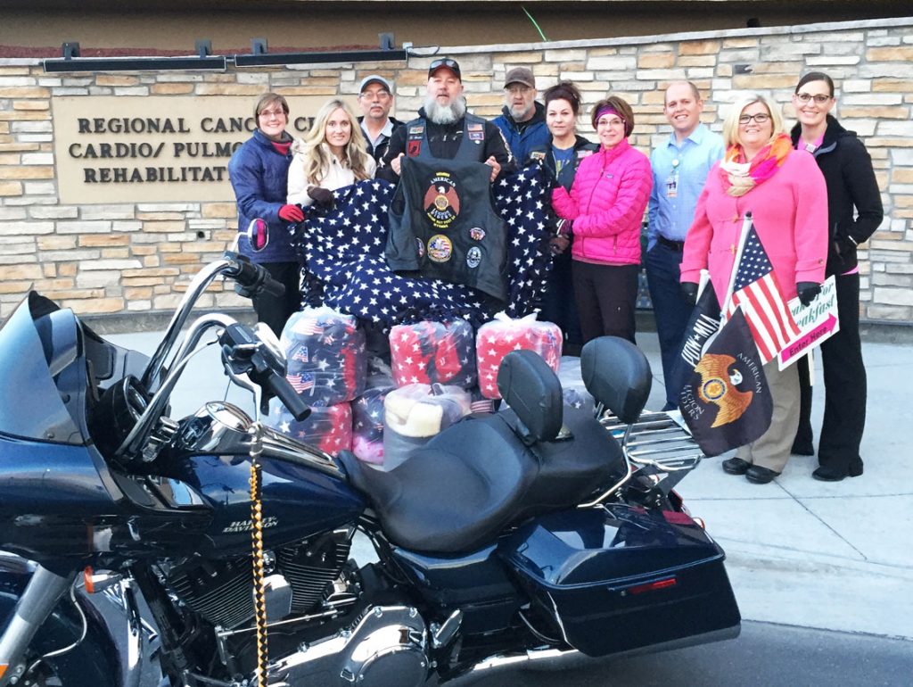 American Legion Riders Donate Blankets
