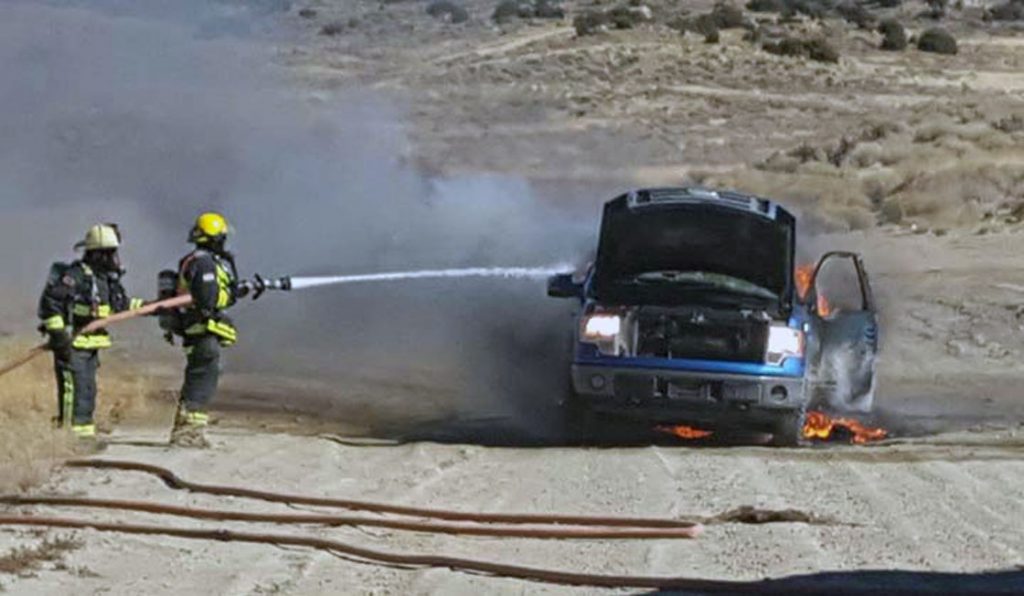 No Injuries In Vehicle Fire At Landfill