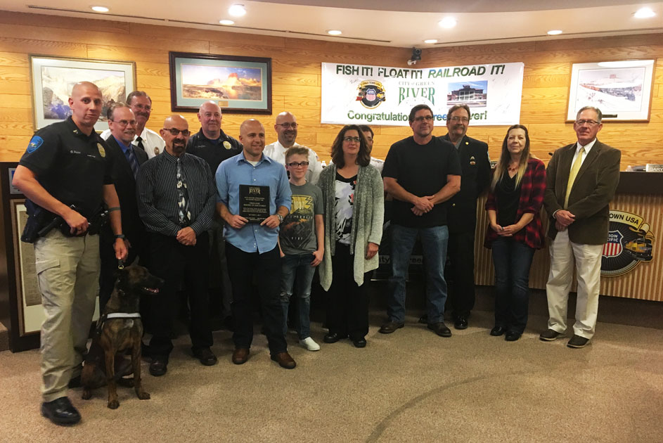 Green River Assembly of God Church Recognized for Donations to GRPD and GRFD