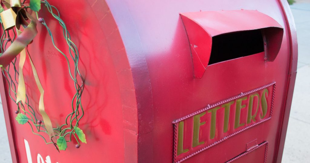 Mailbox for Santa Letters Stationed in Downtown Rock Springs