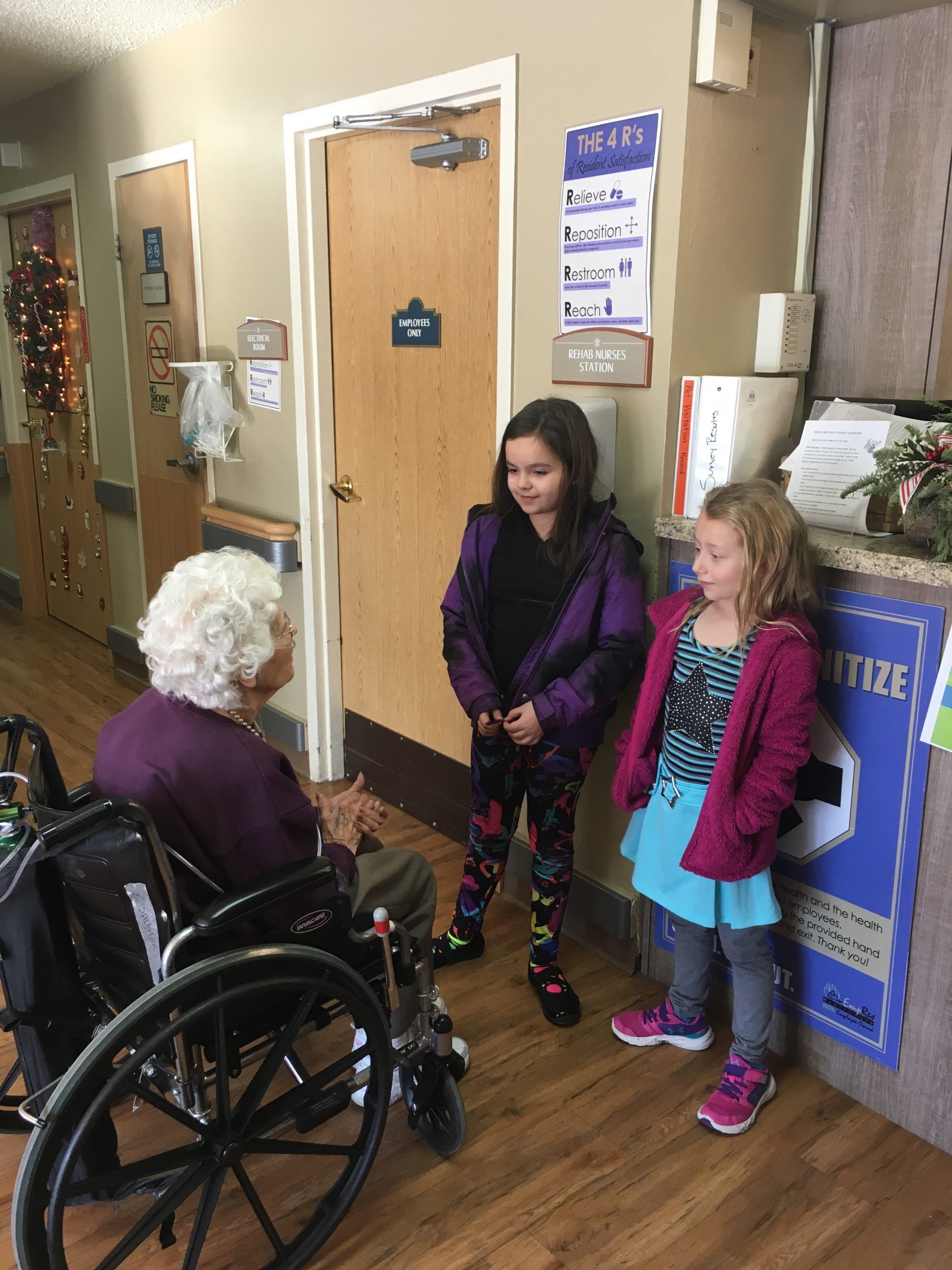 Stagecoach Elementary Second Graders Deliver Songs And Posters To Sage View and Deer Trail Residents