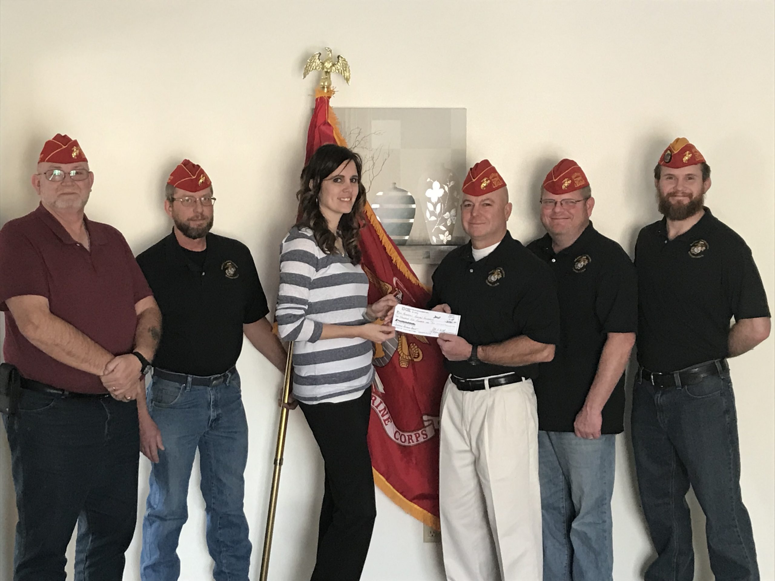 Memorial Hospital Foundation’s Waldner House Receives Donation from Local Marine Corps League