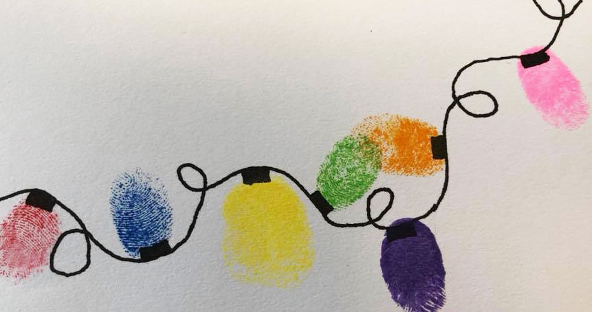 Stellar Coffe Hosts Holiday Themed Fingerprint Card Class