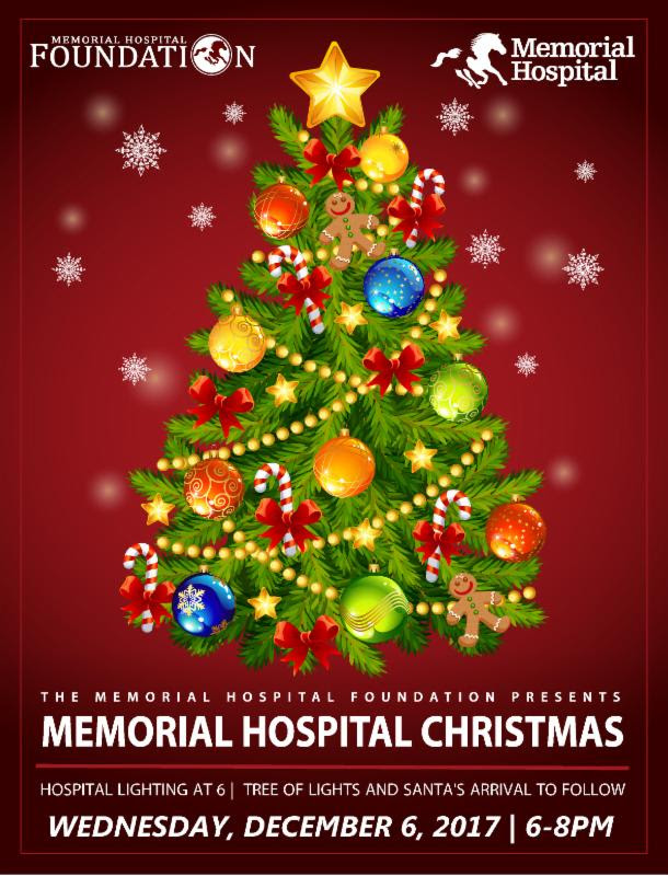 Memorial Hospital Will Host Memorial Hospital Christmas Lighting Tonight