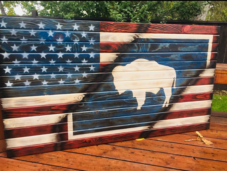 A Custom, Hand Crafted US/Wyoming Flag Will Be Up For bid at the 5th Annual Red Tie Gala