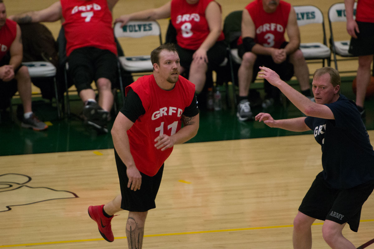 PHOTOS: GRFD Wins Nozzles and Cuffs Make-A-Wish Basketball Game