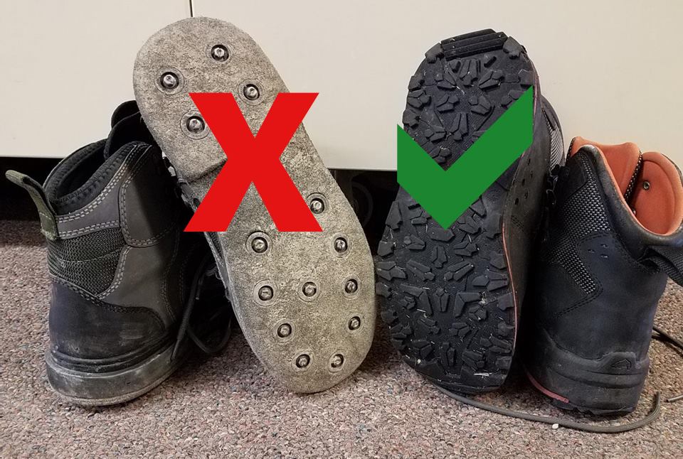 Felt Sole Boot Ban And New Boating Season  Protect Yellowstone From Aquatic Invasive Species