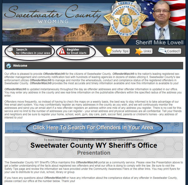 Changes, Upgrades To Sheriff’s Office Registered Sex Offender Neighborhood Notification Program