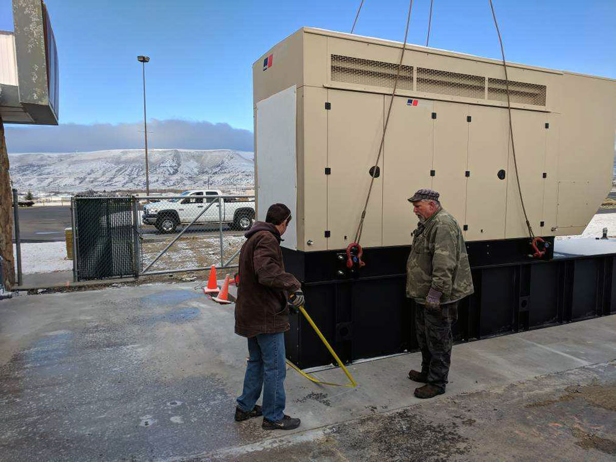Backup Generator In Place At Sweetwater Events Complex