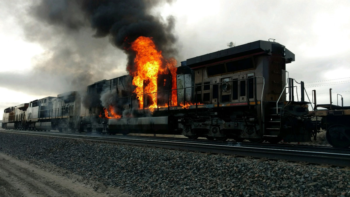 Two Employees From Union Pacific Railroad Went To MHSC For Treatment Of Smoke Inhalation In Locomotive Fire