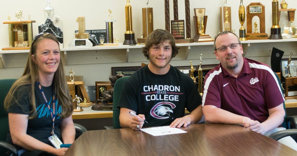 GRHS Student-Athlete Signs to Play Football at Chadron State College