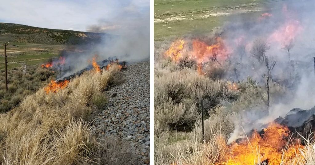 Fire Crews Respond to Grass Fire in Uinta County on Sunday