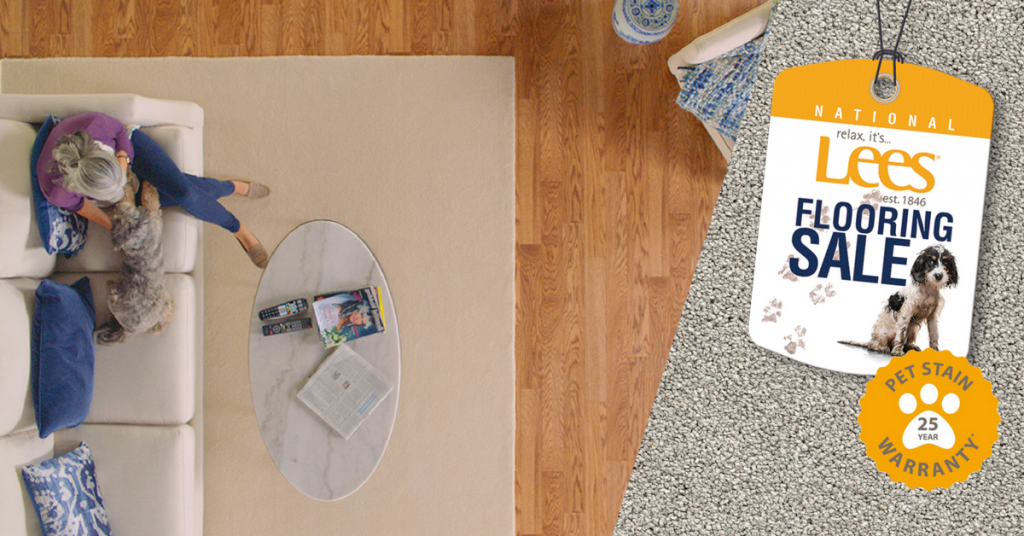 Relax, It’s Lee’s Pet Friendly Carpet With a 25-Year Stain Warranty