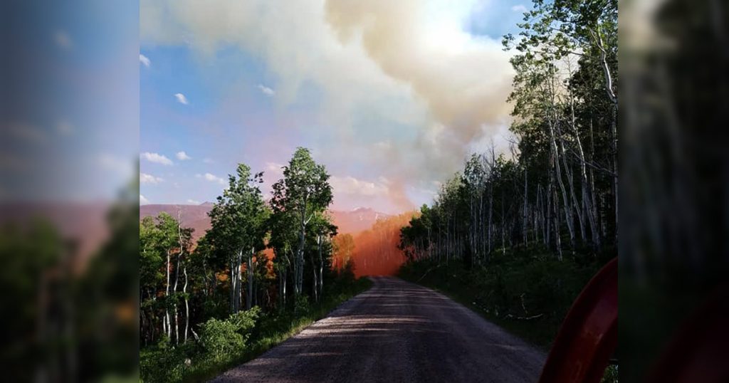 Uinta County Responds to 50 Acre Wildfire in Uinta Mountains