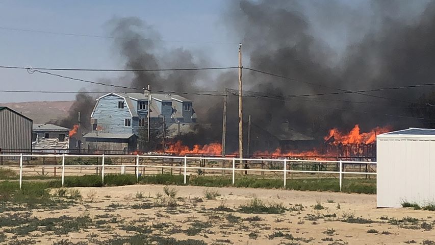 Fire North of Rock Springs is Contained, No Fatalities Reported