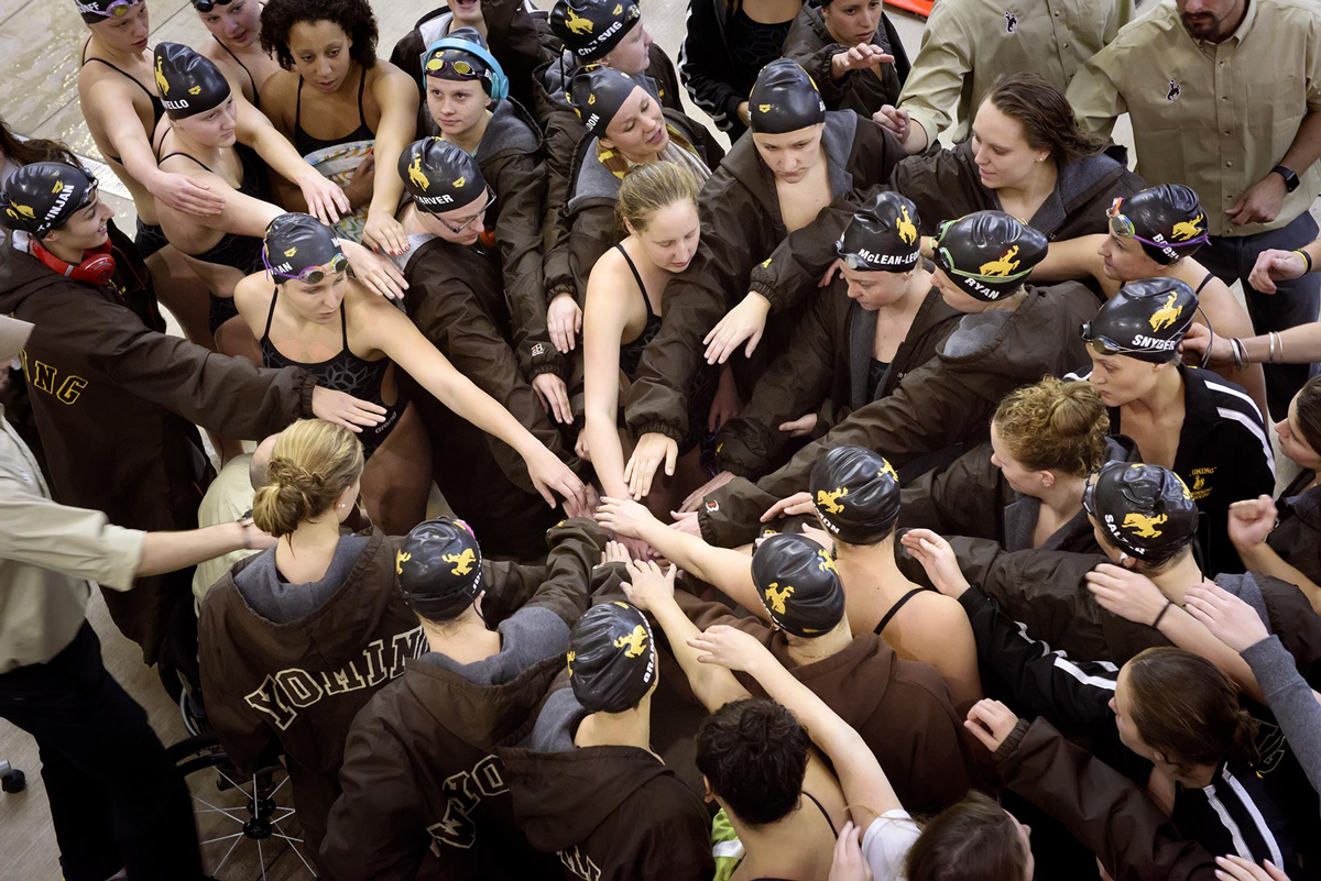 Wyoming Swimming and Diving Honored for Work in Classroom
