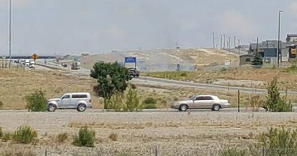 Power Outage, Brush Fire Caused By Vehicle Snagging Power Line