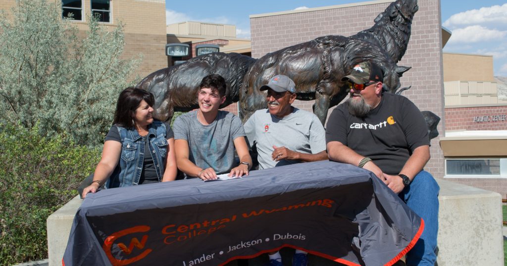 GRHS Runner Signs with Central Wyoming College