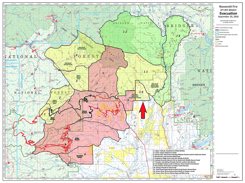 UPDATE: Sublette County Sheriff’s Office Downgrades Zone 10
