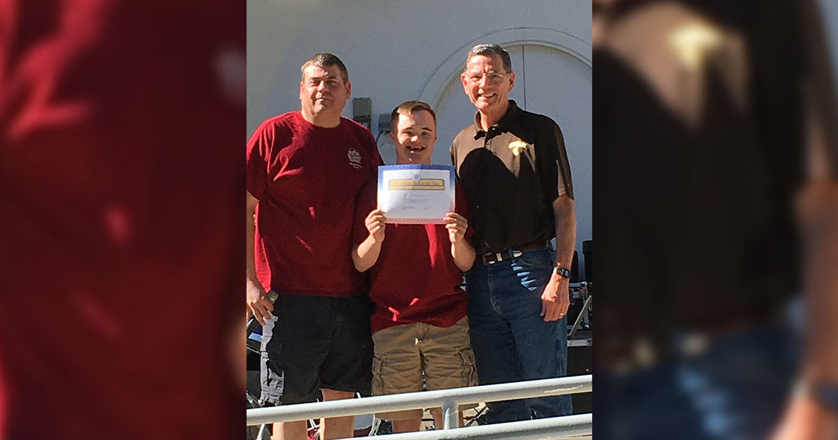 Mason Blazovich Awarded Top Fundraiser for the 2018 Wyoming Down Syndrome Association Buddy Walk
