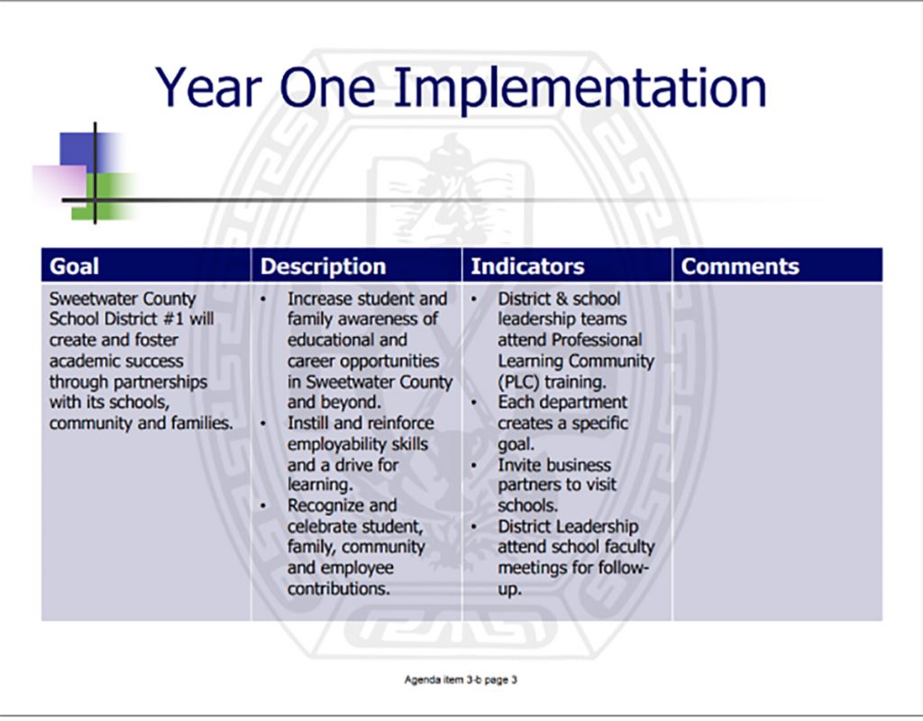 SCSD #1 Outlines New Strategic Plan Goals