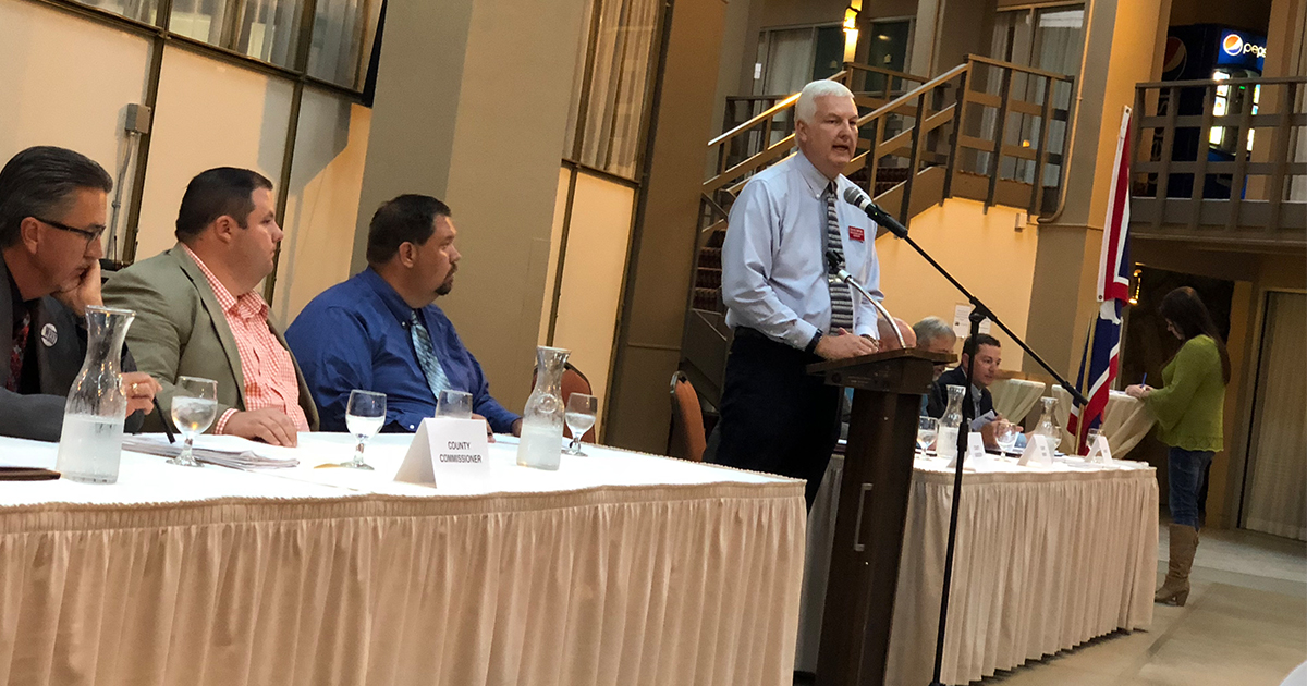 Candidates Field Questions From Audience at Forum Hosted by Society of Petroleum Engineers