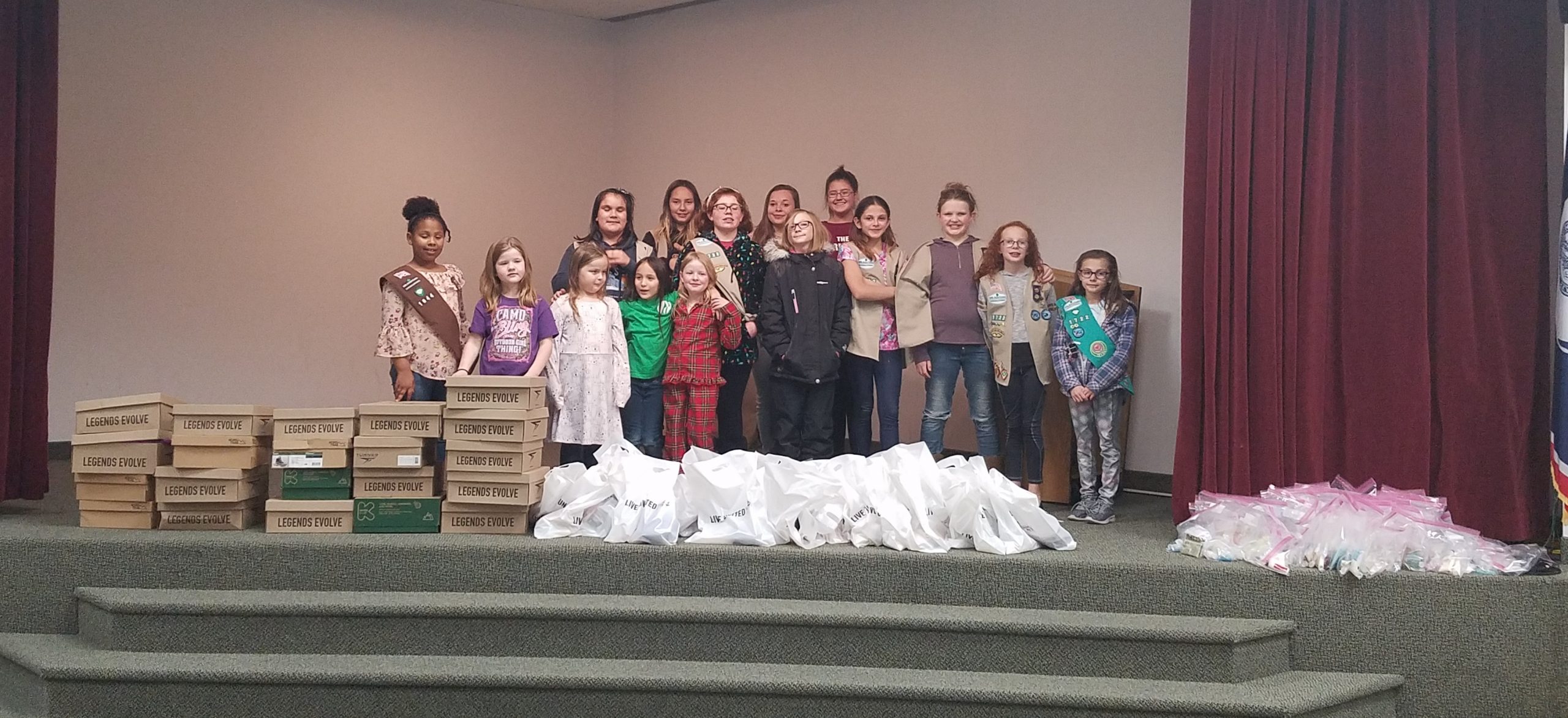 Girl Scouts Collect Donations for Those in Need