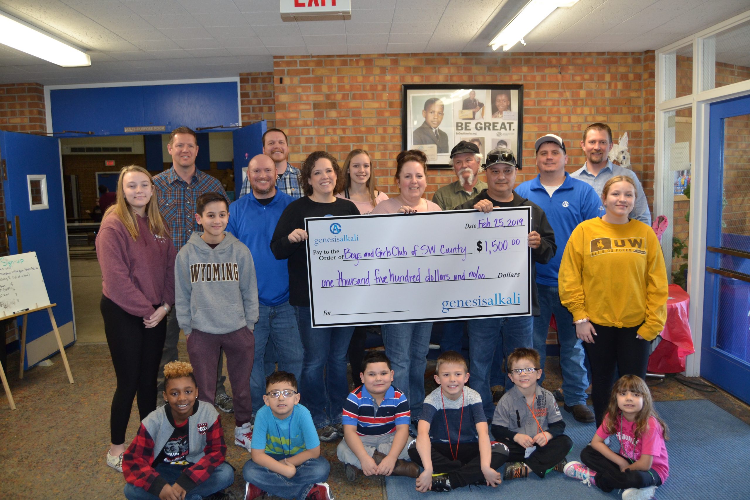 Genesis Alkali Awards “Courage to Care” Donations to Local Organizations