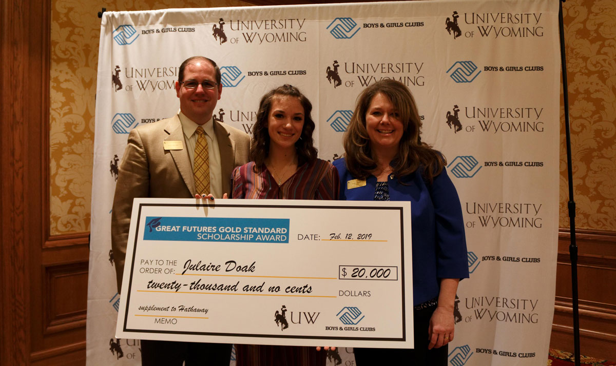 Boys & Girls Club of Sweetwater County Member Receives Scholarship from UW