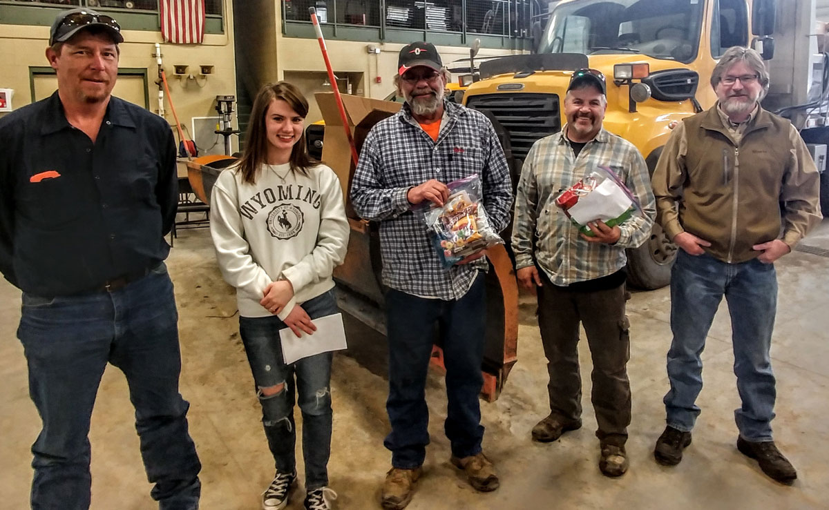 GRHS National Honor Society Gives Care Packages to WYDOT Plow Truck Drivers