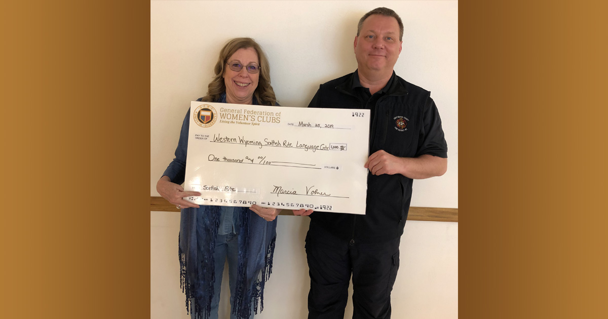 Scottish Rite Language Center Receives Generous Donation