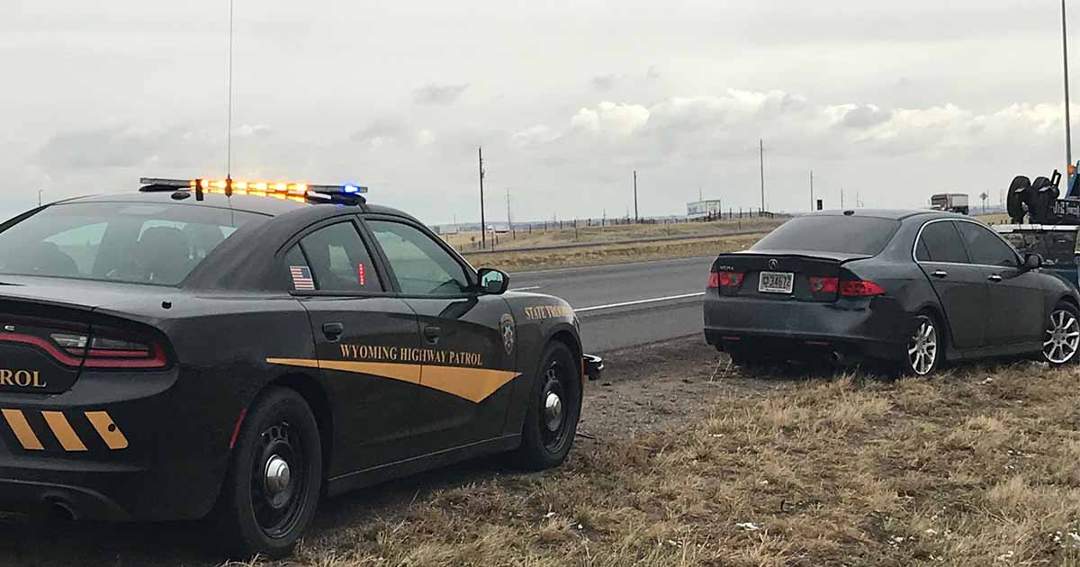 Two in Custody After Pursuit Ends West of Cheyenne