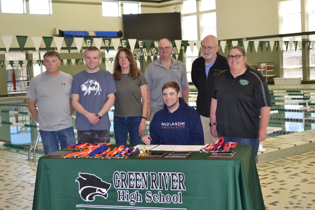 GRHS Star Swimmer Signs with Midland University