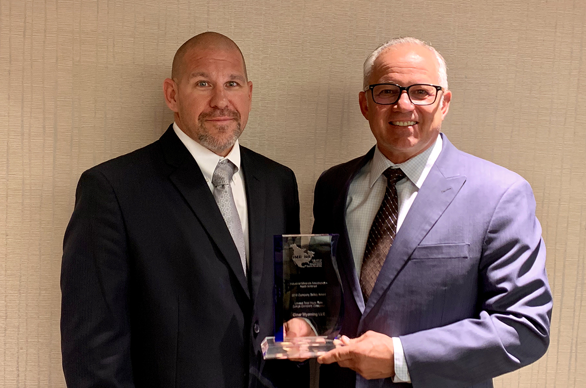 Ciner, Wyoming Recognized as One of the Safest Mines in North America