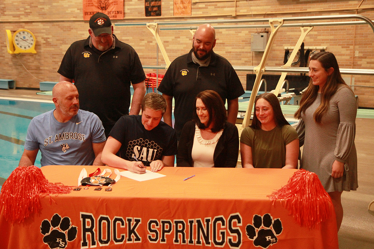 Anthony Erramouspe Signs Letter of Intent to Swim at St. Ambrose College