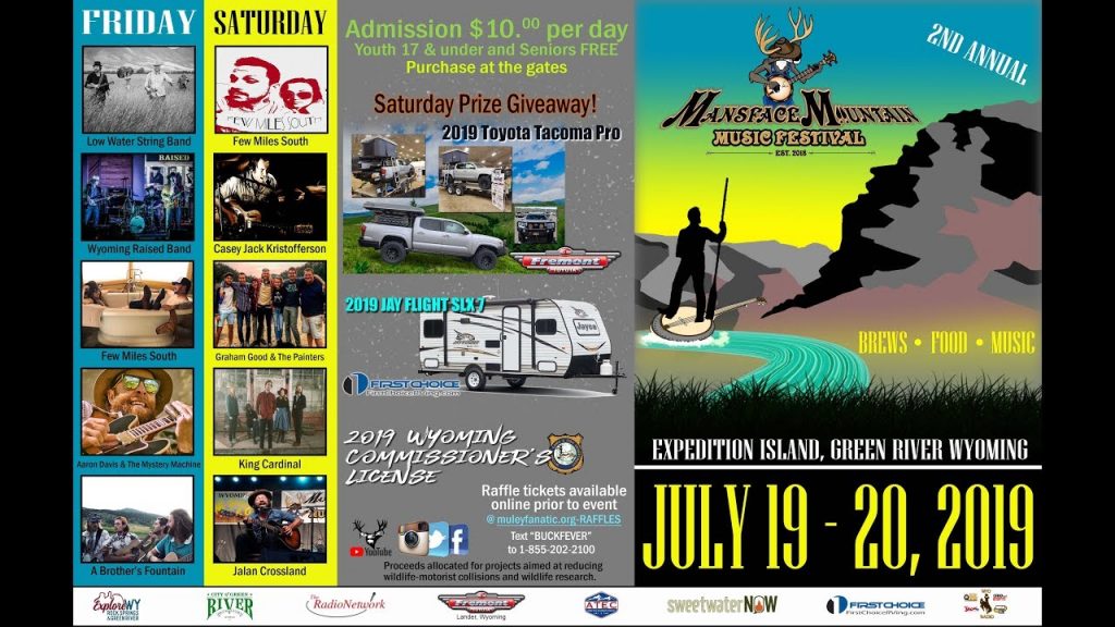 Win a LOADED 2019 Toyota Tacoma PRO, Commissioner’s Tag & Other Great Prizes at the Mansface Mountain Music Festival