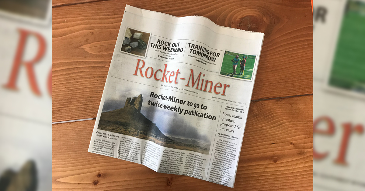 Rocket-Miner to Cut Back Publication to Twice a Week