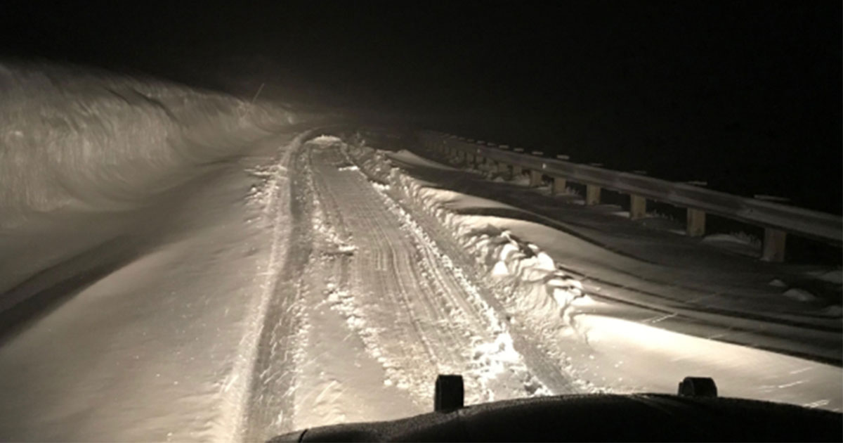 Stranded Motorist Rescued in June Snowstorm
