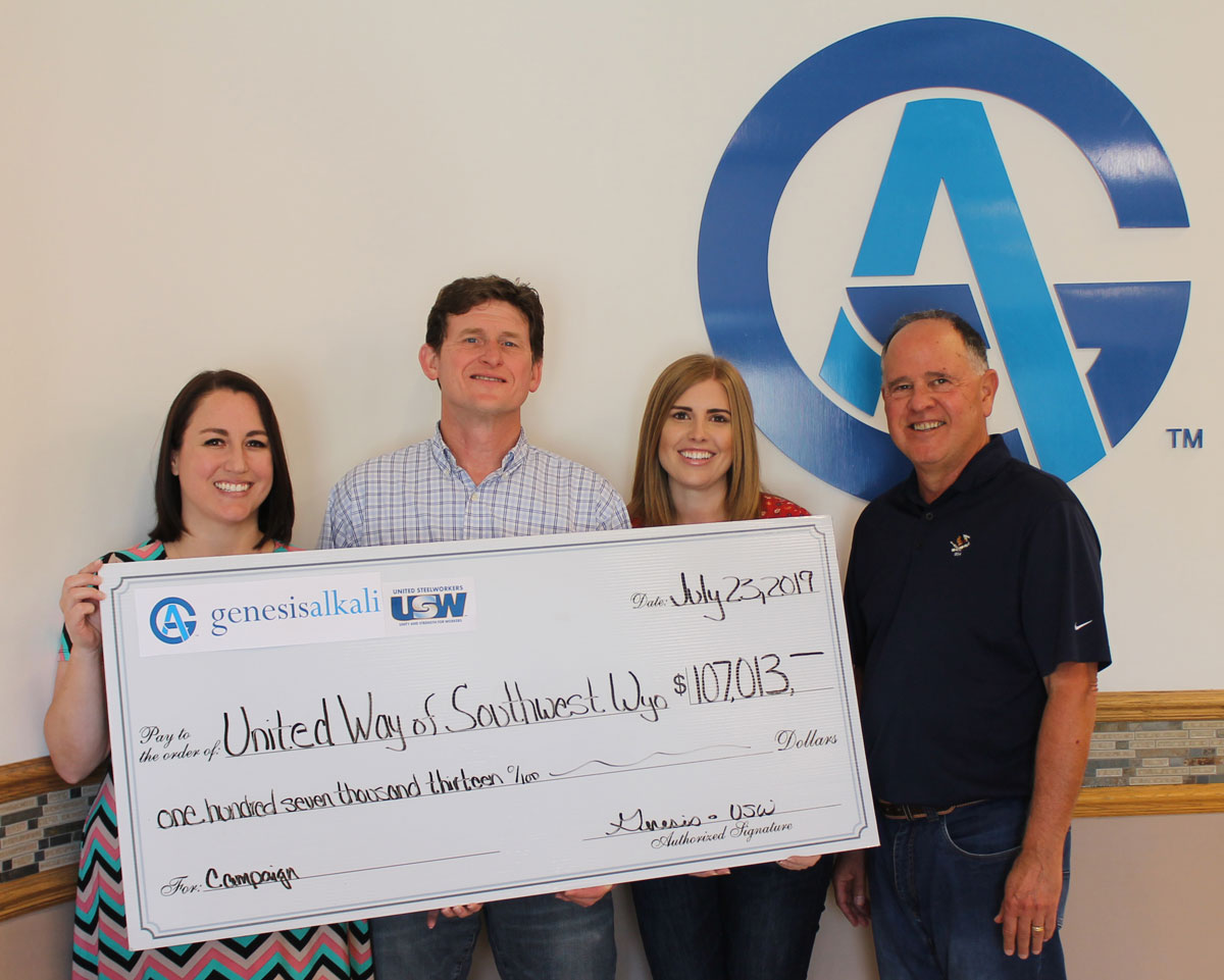 Genesis Alkali Supports United Way