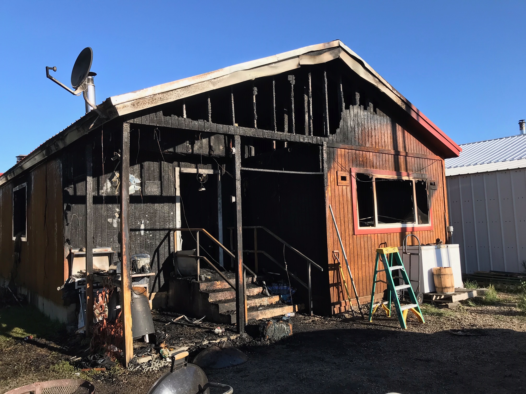 Sublette County First Responders React to Structure Fire in Pinedale