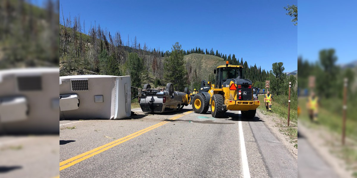 Truck Crashes on US 191 Near Cliff Creek